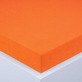 Elastyczne frotte prześcieradło EXCLUSIVE pomarańczowe, 160 x 200 cm 1