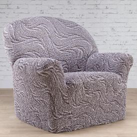 Bi-elastyczne pokrowce BRILLANTE brązowe, fotel (sz. 60 - 110 cm) 1