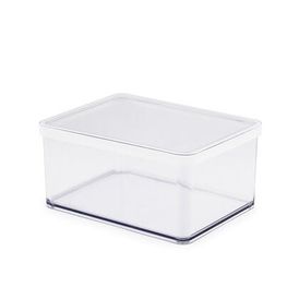 Kwadratowy plastikowy pojemnik na żywność LOFT biały, 2,25 l 1