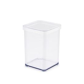 Kwadratowy plastikowy pojemnik na żywność LOFT biały, 1 l 1