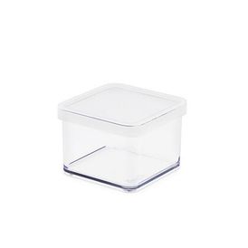 Kwadratowy plastikowy pojemnik na żywność LOFT biały, 0,5 l 1
