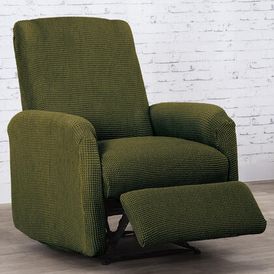 Super streczowe pokrowce NIAGARA zielone, fotel relaks (sz. 70 - 90 cm) 1