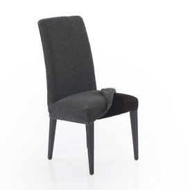 Super streczowe pokrowce NIAGARA antracyt, krzesła z oparciem 2 szt. 40 x 40 x 55 cm 1