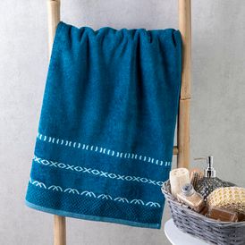 Ręcznik kąpielowy frotte GINO morski błękit 70 x 140 cm 1